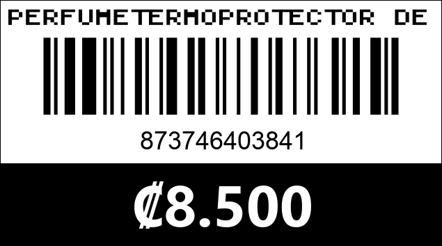 Código de barras de PERFUMETERMOPROTECTOR DESEN 120ML