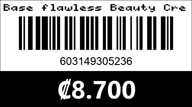 Código de barras de Base flawless Beauty Creations - T. 3