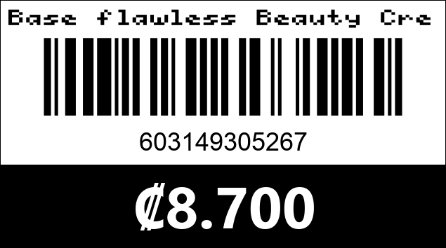 Código de barras de Base flawless Beauty Creations 