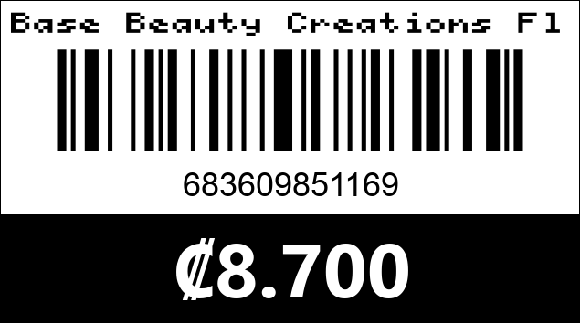 Código de barras de Base Beauty Creations Flawless. - Tono 4.0