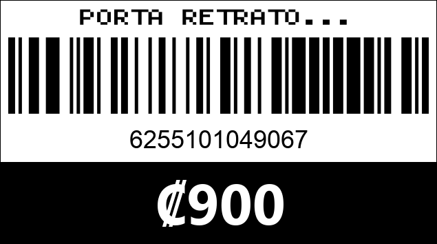 Código de barras de PORTA RETRATO...