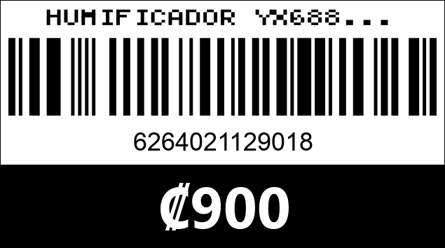 Código de barras de HUMIFICADOR YX688...