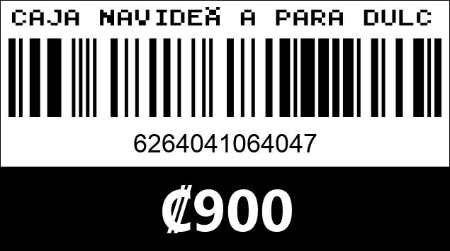 Código de barras de CAJA NAVIDEÑA PARA DULCES 03190...