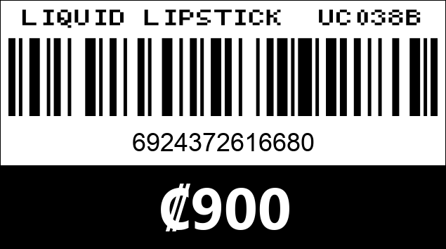 Código de barras de LIQUID LIPSTICK  UC038B