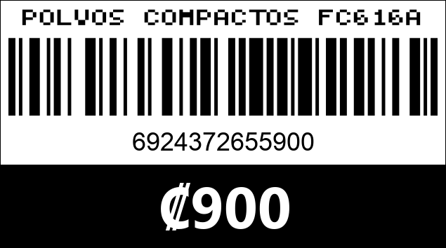 Código de barras de POLVOS COMPACTOS FC616A