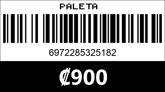 Código de barras de PALETA 