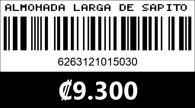 Código de barras de ALMOHADA LARGA DE SAPITO HQ-I...
