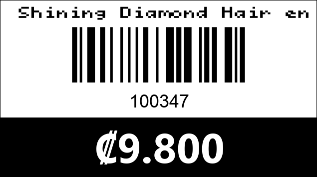Código de barras de  Shining Diamond Hair engrapadora.