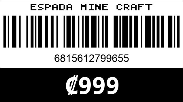 Código de barras de ESPADA MINE CRAFT