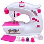 Máquina de Coser Infantil de Juguete con Accesorios – Diseño Rosa y Blanco