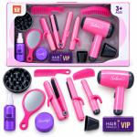 Set de Peluquería Infantil con Secadora, Plancha, Rizador y Accesorios