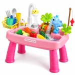 Lavaplatos Infantil con Agua y Accesorios – 43 Piezas
