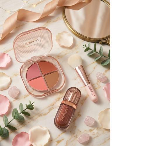 KIT DE MAQUILLAJE BROCHA , LIP GLOSS , KEVIN & COCO 6200