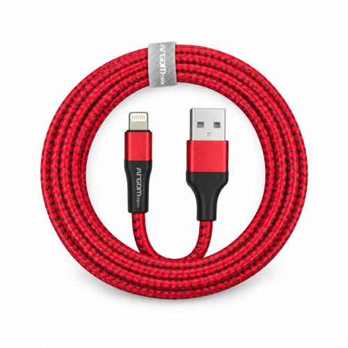Cable reforzado Lightning 1.8m. Argom Tech