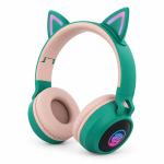Audífonos bluetooth con orejas. WL-J26. Verde.