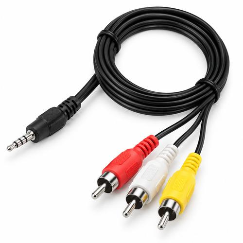 Cable RCA , 3en 1.  1,5 metros 