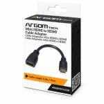 Cable Adaptador micro mini HDMI a HDMI Argom Tech.