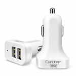 Earldom. Cargador cigarrera doble USB. Tipo C