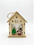 CASA NAVIDEÑA MUÑECO DE NIEVE Y ARBOL 04457