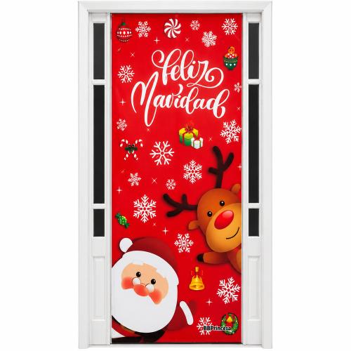 FORRO PUERTA NAVIDAD 4 90X210CM