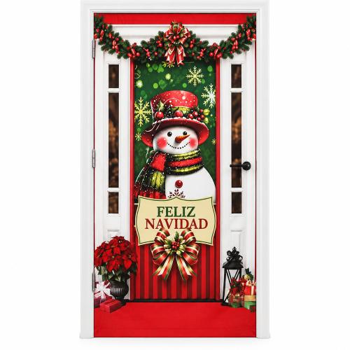 FORRO PUERTA NAVIDAD 7 90X210CM