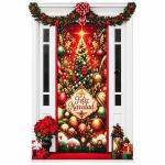 FORRO PUERTA NAVIDAD 12 90X210CM