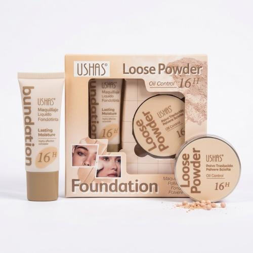 BASE LIQUIDA+ POLVOS TRANSLU USHAS US013B