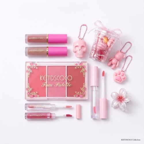 SET DE MAQUILLAJE RUBOR, GEL DE CEJAS, GLOSS PRENSA{ KEVIN Y COCO KC1775